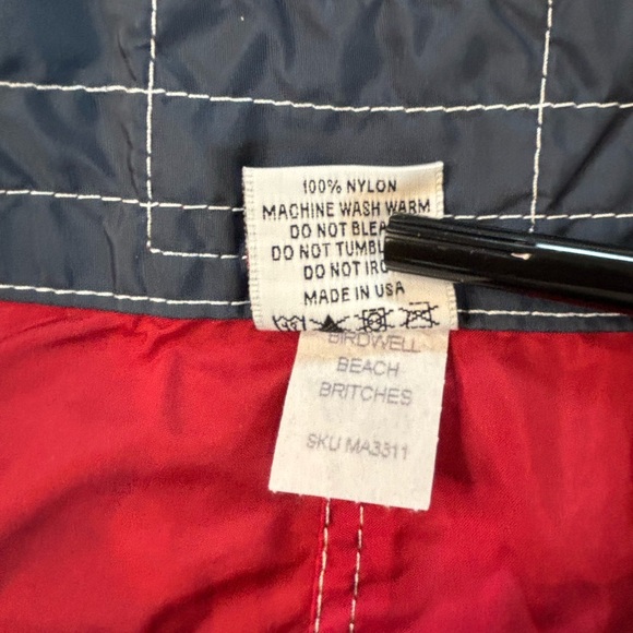 Birdwell Beach Britches Board Shorts Men’s 32 Blue American Flag Print 2015 - Picture 9 of 9